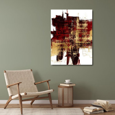 Art sur toile tendu Lark Manor ™ Wise, Alex: Kinetic Gold on Red II WS116320