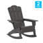 Chaise Adirondack à bascule Collis Commercial toutes saisons avec porte-gobelet pivotant-1725487031