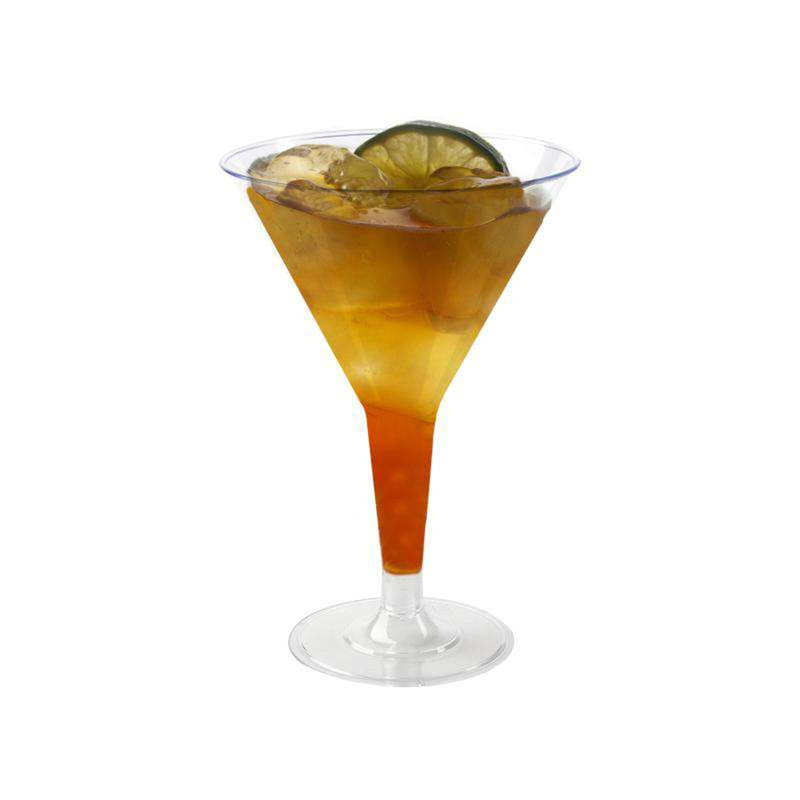 6 oz. Clear Plastic Martini Glasses