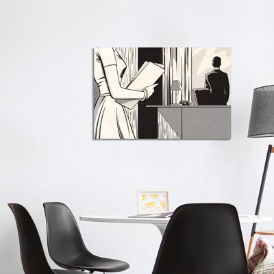 Noir Office by Joseph McDermott - Print on Canvas