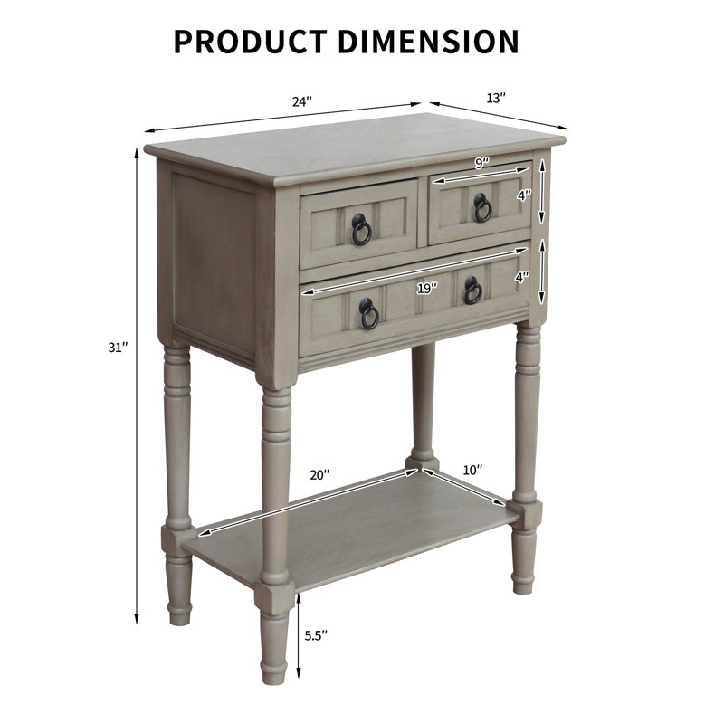 Console de 23,6 po Bertero, Huître rôtie