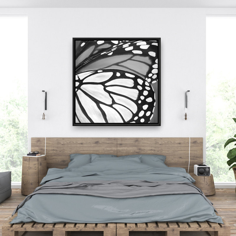Butterfly Wings Closeup Print On Canvas