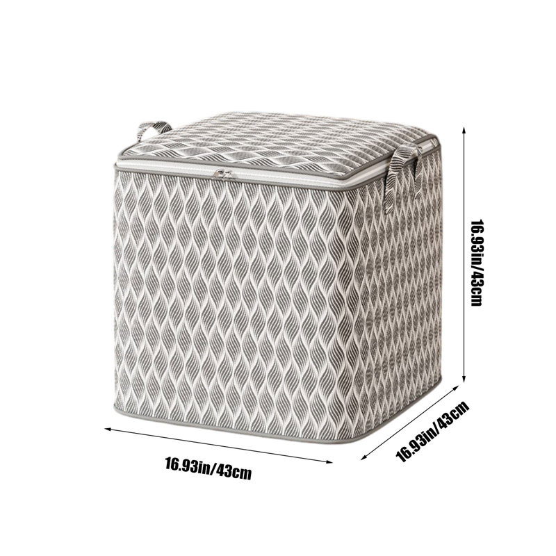  Large Clothes Storage Bags, Heavy Duty Closet Organizers and Storage, Foldable Clothes Storage Bins with Lids, Storage Containers for Blanket, Comforter, Pillow, Bedding