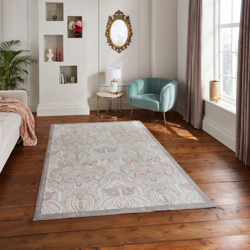 Laurence Llewelyn-Bowen Cathkin Damask Rug, Rectangle 200cm x 290cm