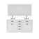 Hartford 72" Carrara White Marble Countertop Bath Vanity in Pure White with Faucet and Mirror