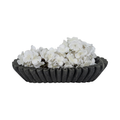 Vanderwall 16" Arkin Wavy Marble Bowl