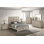 Ensemble de chambre avec lit à panneaux 6 pièces Weathered Greige