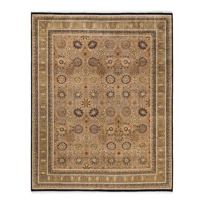 Varinia Mogul One-of-a-Kind Hand-Knotted New Age 8'1"" x 10'2"" Wool Area Rug in Brown/Black -  Isabelline, 38954078C91F496DB5B76AAE1377C523