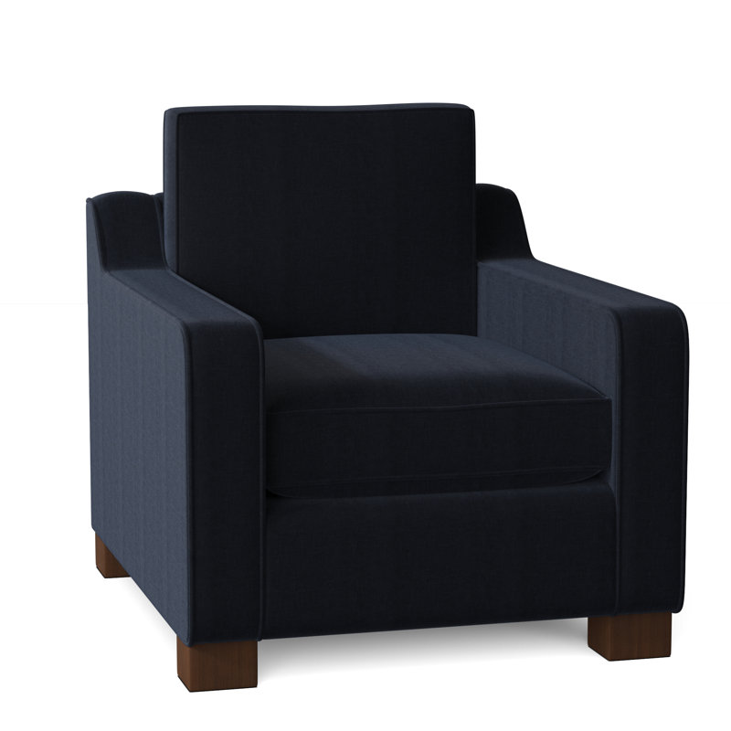 Fauteuil de 33 po de large Aceyon, Espresso, Indigo Entice