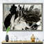 Blanc, gris et blanc, marbre peint à la main acrylique - reproduction d'art sur toile-51145576-51145572