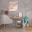 Blush Abstract - Wrapped Canvas Print-1522484726