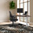 Skyscraper Electric Height Adjustable Standing Desk, Dual Motor and Digital Control with Memory, 72x24, Walnut Block Top with White Frame-765077061-765077067