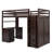 Loft Bed With Desk And Wardrobe-110922966