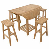 Outdoor - Piece Bar Height Dining Set with Cushions