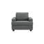 Fauteuil d'appoint moderne en tissu gris