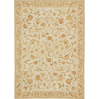 Wool Floral Area Rug