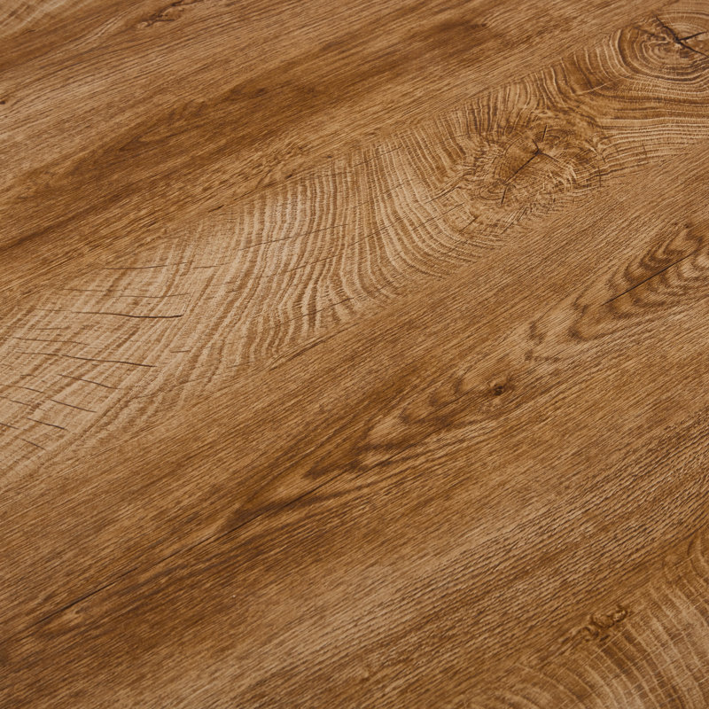 Round Coffee Table with Natural Wood Grain for Living Room