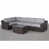 Gray Cushion/Brown Frame