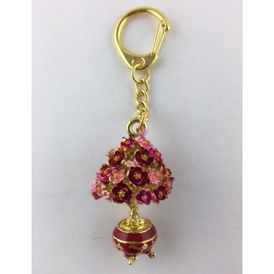 Feng Shui Import 2'' W Gold/Red Key Chain
