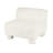 Polyester Square Boucle White Accent Chair