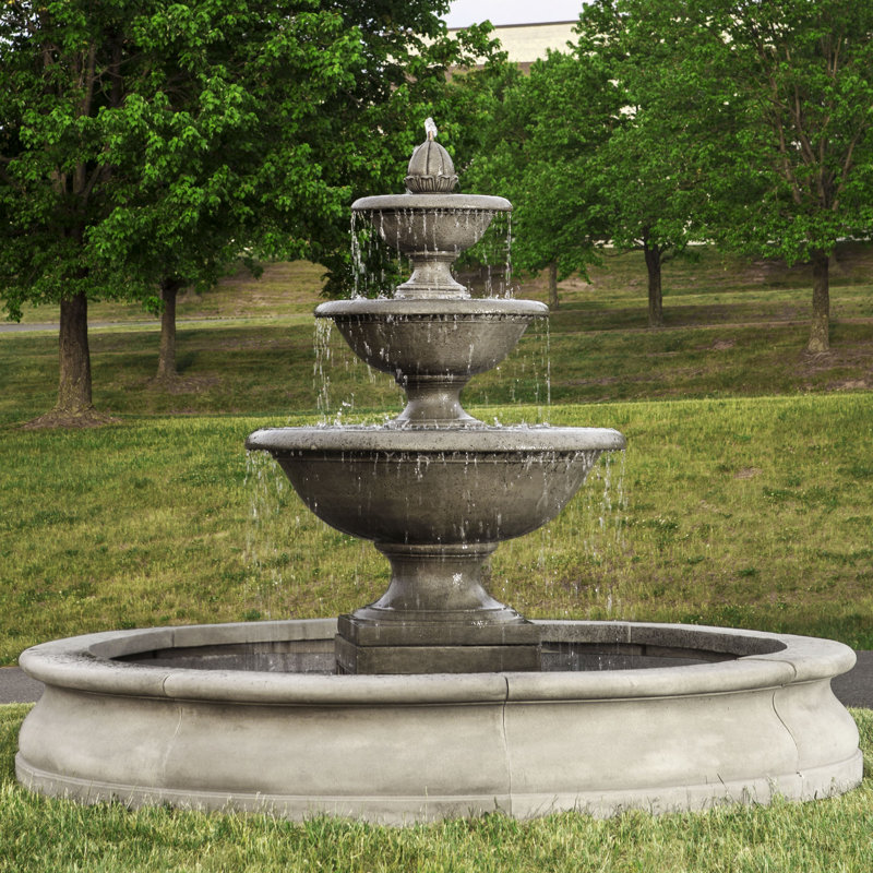 Monteros Floor Fountain, Alpine Stone