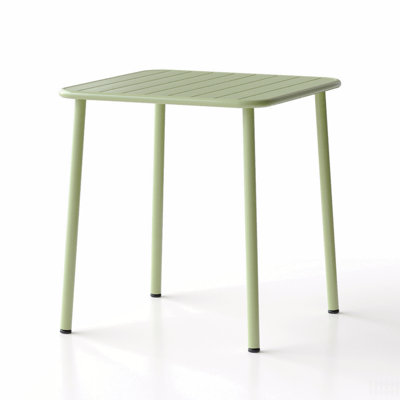 Square Table (Green) Outdoor Courtyard Table Villa Open Air Dining Table Waterproof Table Retro American Modern Simple Balcony Table Coffee Table