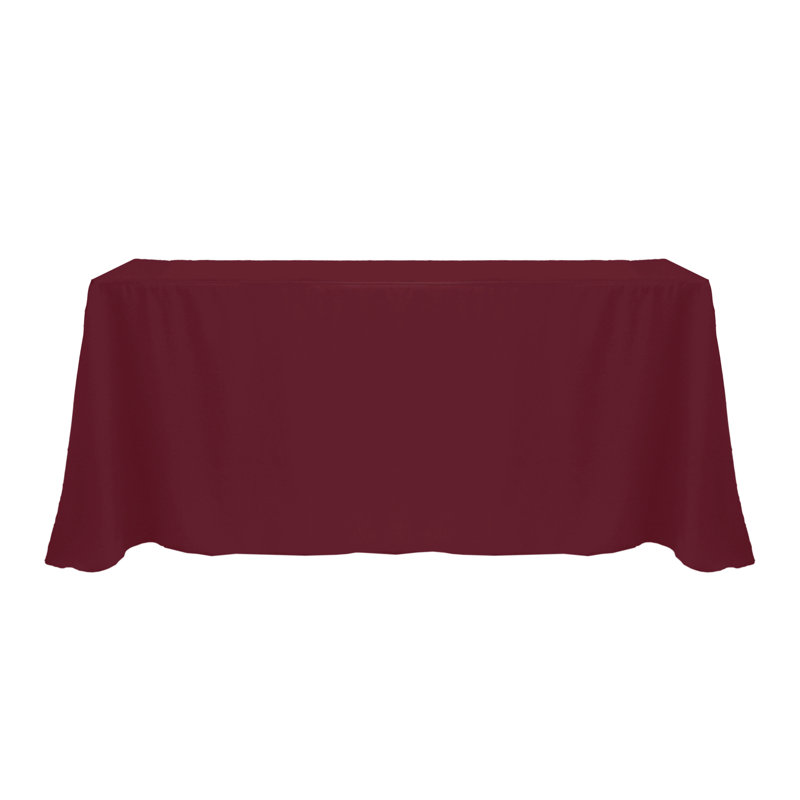 Solee Solid Color Tablecloth, 108" x 156", Ruby, 1
