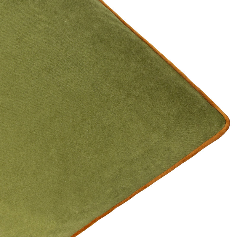 Meridian Square Cushion, Feather, Square 55cm, Green