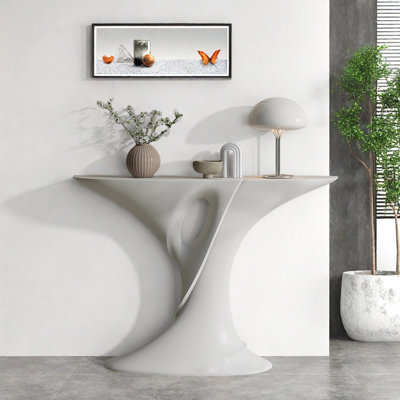 Modern Luxury Style Semi-Circular Console Table