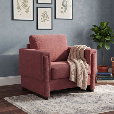 Upholstered Armchair with Cushion
