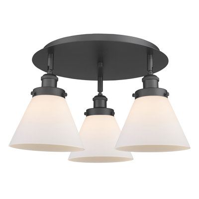 Cone 3 Light Flush Mount