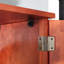 Armoire de rangement à 8 portes avec 4 tablettes en cerisier pour une efficacité énergétique
