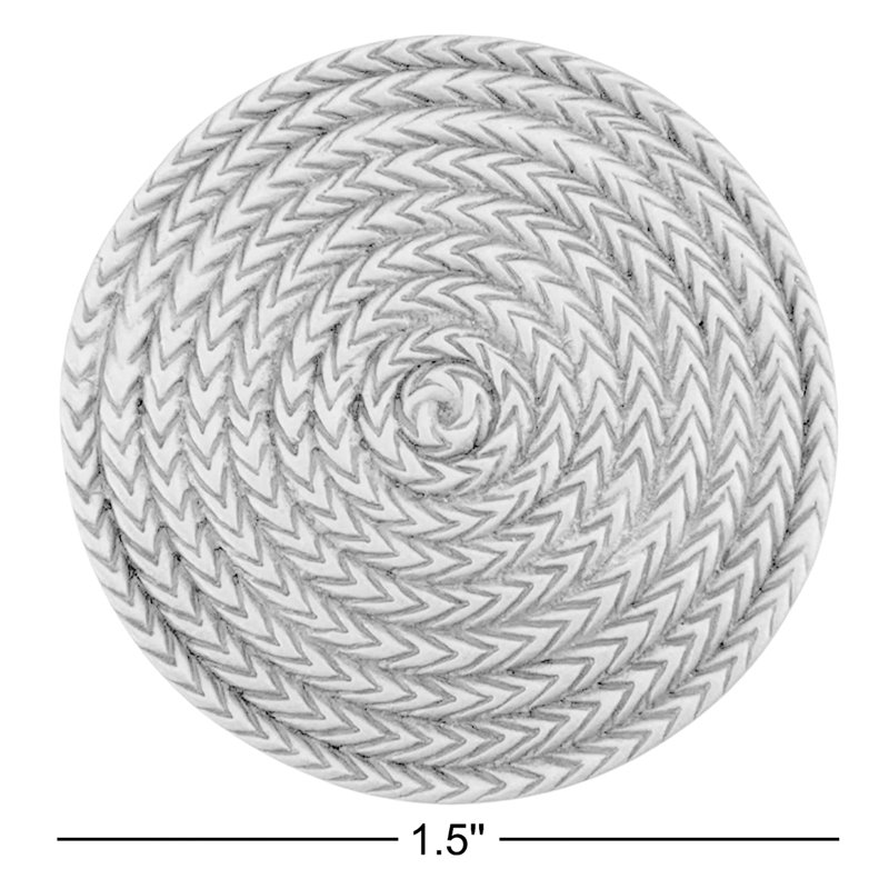 Rope Circle Cabinet Knob, Museum Gold