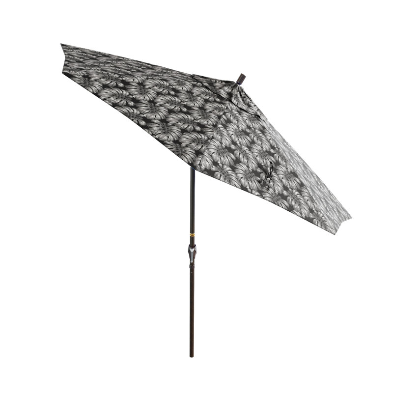 Parasol de marché 9 pi Junerose, Palmier graphite - Pacifica Premium