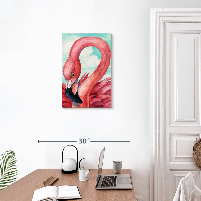 Brampt Fab Flamingo, 24" H x 16" W