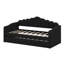 Lit de jour simple tapissier avec couchette, canapé-lit en velours avec ports USB-116179982