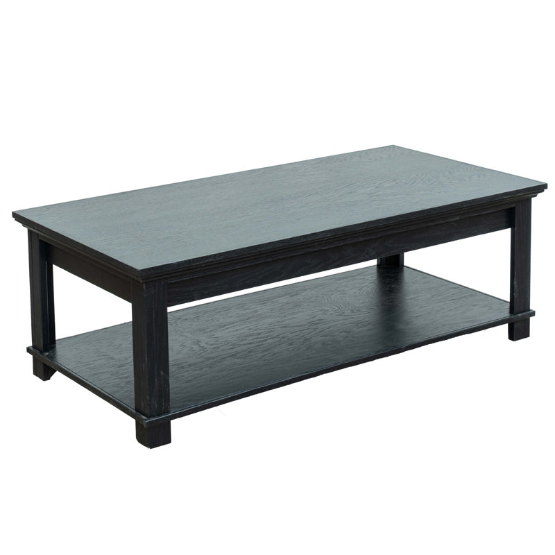 Table basse, aucun assemblage requis, Noir, noir, noir, noir