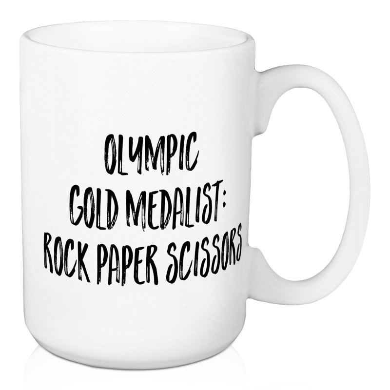 Medalist olympique doré : grande tasse à café en papier rock Drakes