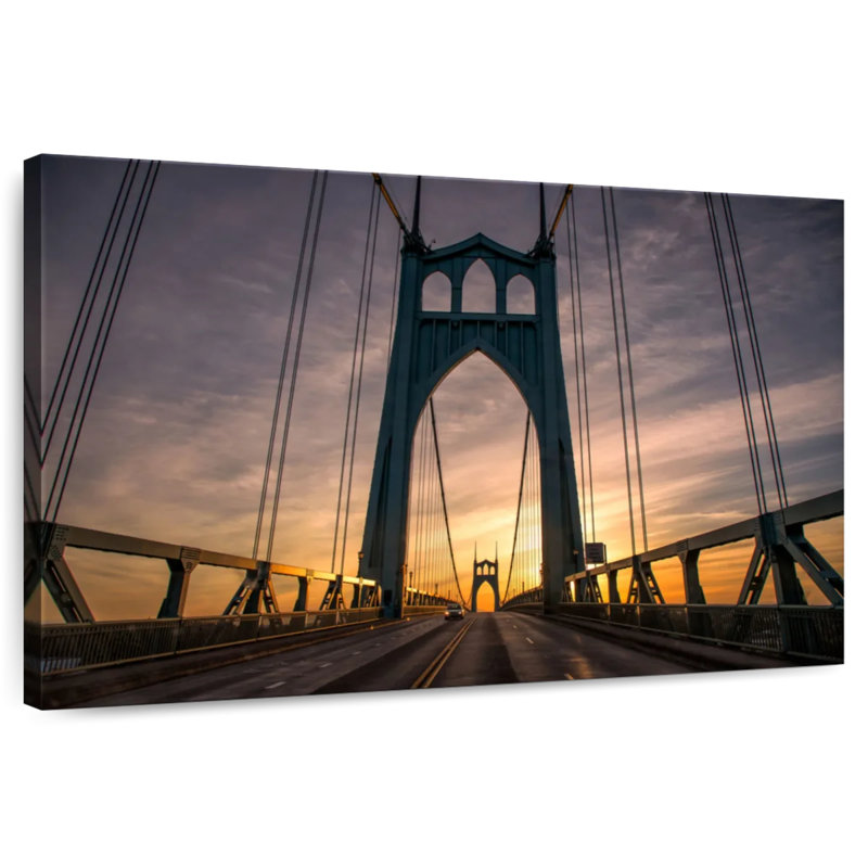 Lilie St. Johns Bridge Portland, H 20 po x l 30 po