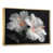Toile avec cadre flottant or