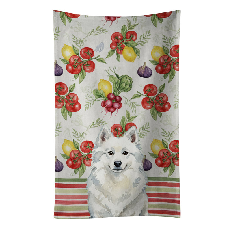 American Eskimo Vegetables Kitchen Towel, American Eskimo