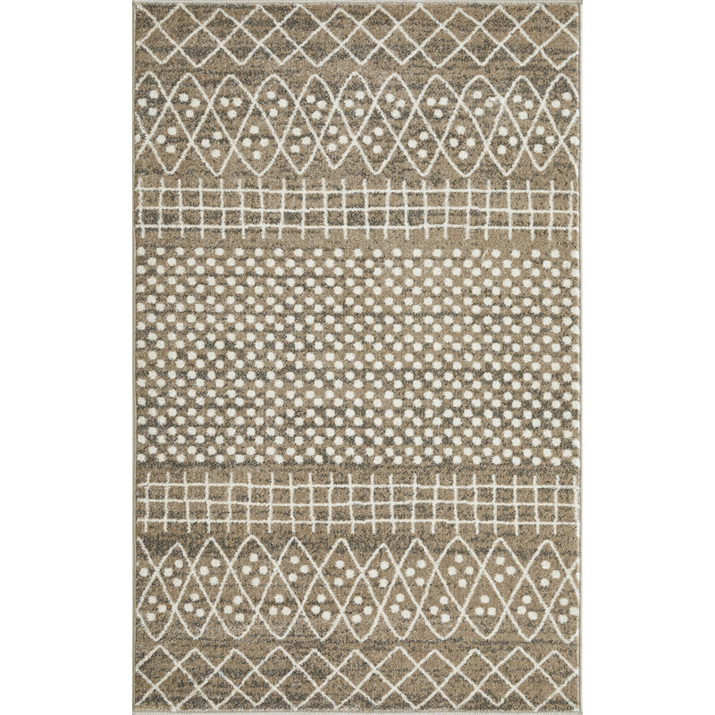 Aqiilah Performance Geometric Indoor Rug, Rectangle 3'3" x 5'3"
