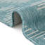 Tapis rayé en polypropylène tissé à la machine intérieur / extérieur gris / bleu-400190658