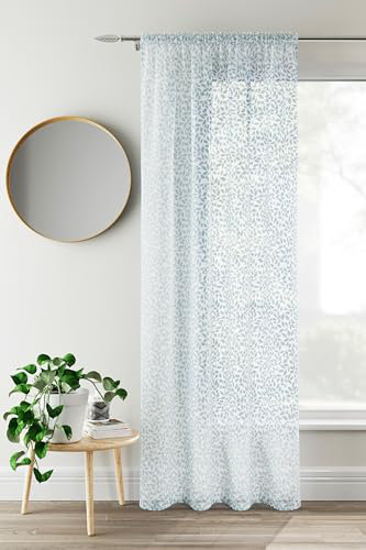Galewood Sheer Curtain Single Panel, Natural, 140cm Width x 137cm Drop