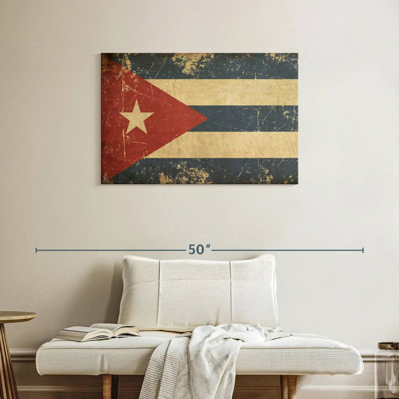 Borges Cuba Flag, 24" H x 36" W