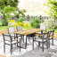 Pine Metal Base Dining Table