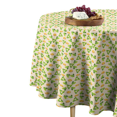 Shalen Clovers Round Tablecloth