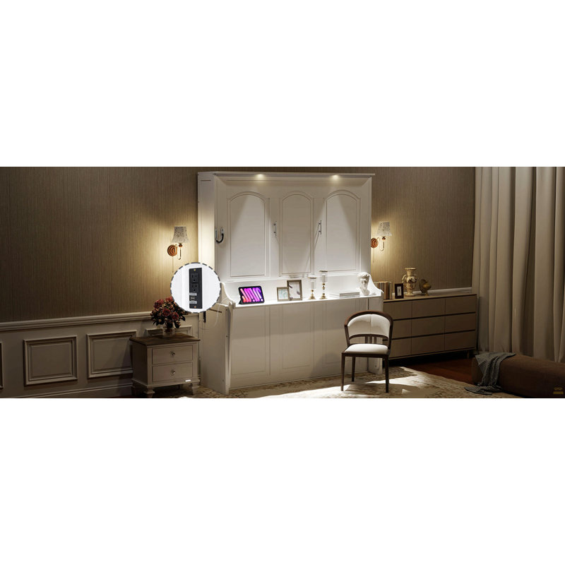 Lit simple en L avec lit gigogne