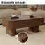 Table basse rectangulaire en bois massif 44 po avec rangement-958372339