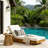 Outdoor Recliner with Water-Resistant Lounge Cushion-2051539869